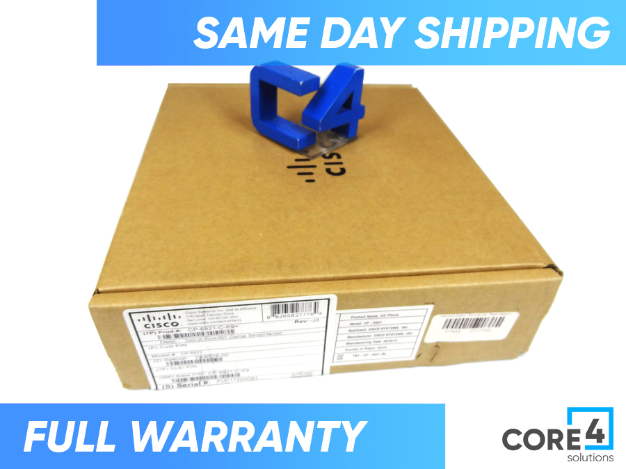 Cisco CP-6921-C-K9 6921 Unified IP Phone - New Factory Sealed