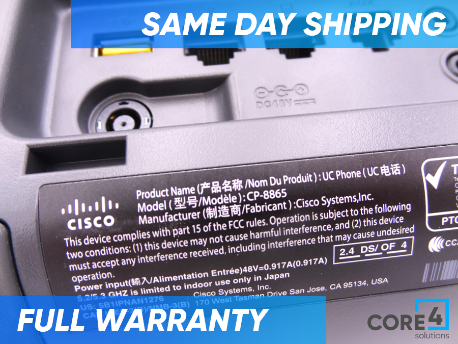 CISCO CP-8865-K9 8865 IP PHONE - WIRED/WIRELEL *New Sealed*