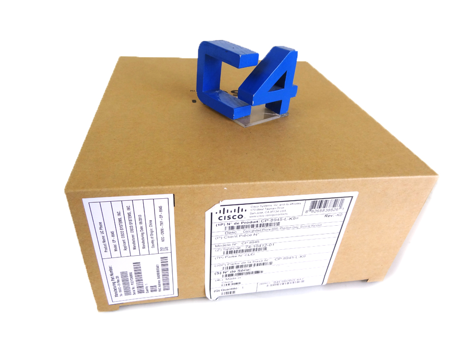 Cisco CP-8945-L-K9 Unified Phone 8945, Phantom Grey, Slimline Handset 