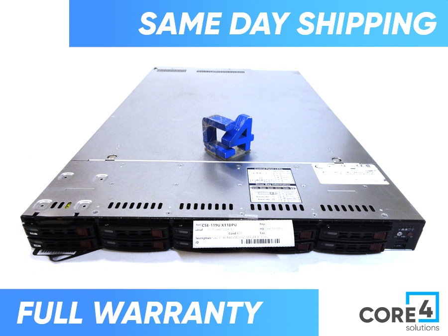 SUPERMICRO CSE-119U X11DPU 10x2.5 1U RACKMOUNT SERVER X11DPU