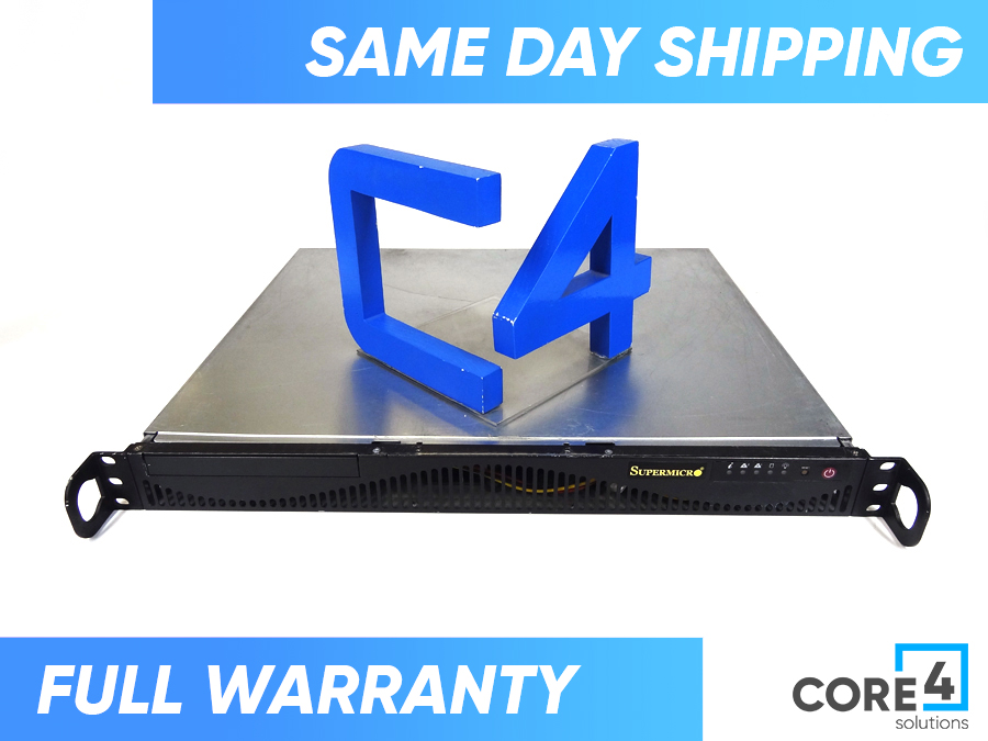 SUPERMICRO CSE-512 X10SLL-F 1U E3-1200 V3/V4 SINGLE PSU SERVER