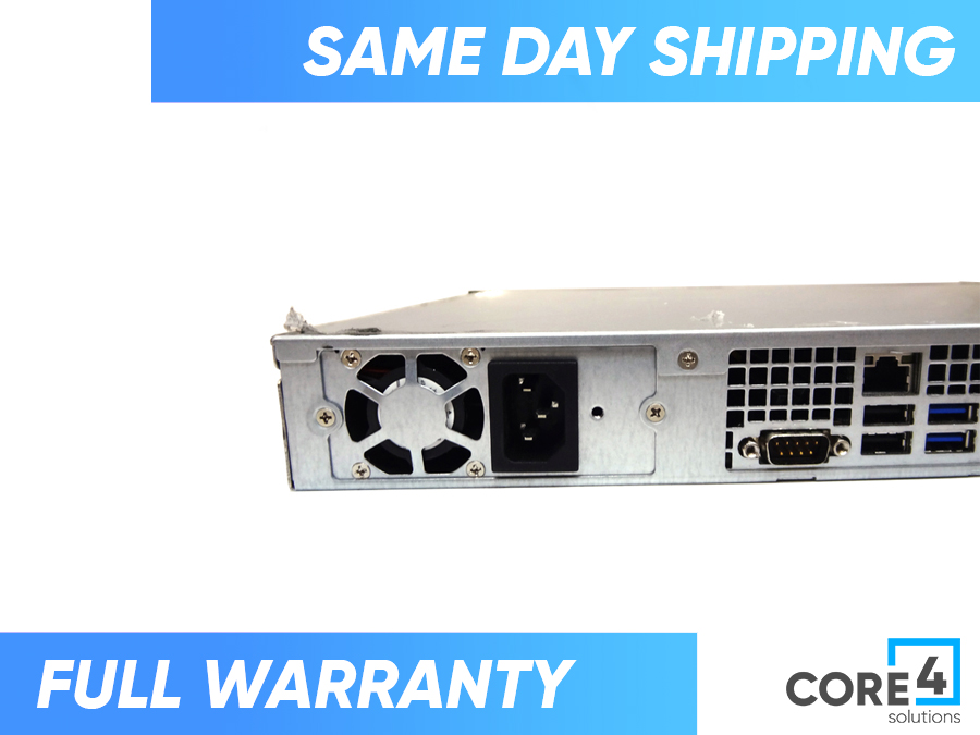 SUPERMICRO CSE-512 X11SSH-GF-1585 w/ 1U Chassis, X11SSH-GF-1585 w/ E3-1585v5 onboard, 2x SATA Cables, Single PSU