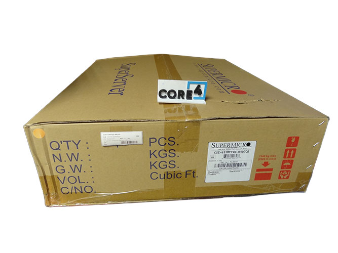 SUPERMICRO CSE-813MFTQC-R407CB 1U BLCK STD CHASSIS W PLAT RED 400W PSU