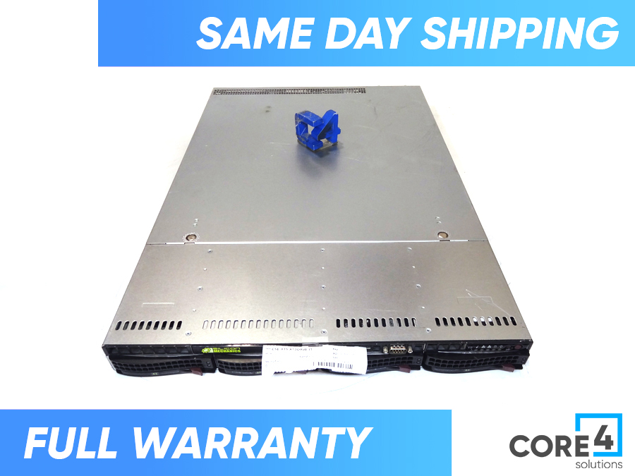SUPERMICRO CSE-815 X10DRW-IT 1U 4x 3.5IN x10 DUAL PSU RACKMOUNT SERVER