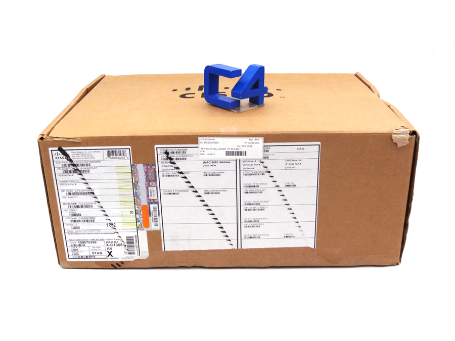 CISCO CTS-SX10N-K9 SX10 HD W/ WALL MOUNT, INT 5X CAM,*New Open Box*