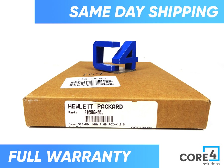 HP 410986-001 FC1143 4GB PCI-X 2.0 HBA - AB429A