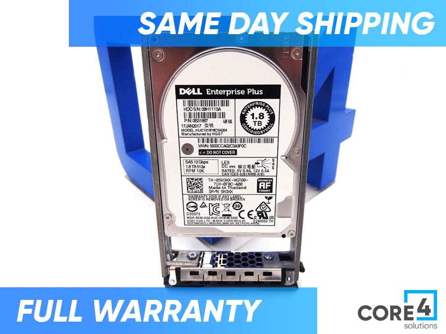 DELL 5H3XX 1.8TB 10K SAS 12G 2.5 HDD