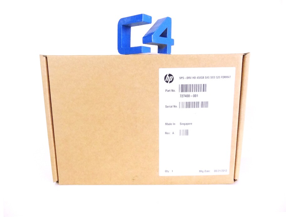 HP 727400-001 HP SAS 450GB 10KSFF 520FMT ENCR VCS
