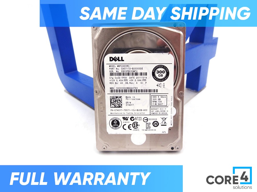 DELL 740Y7 300GB 10K 2.5 SAS HDD