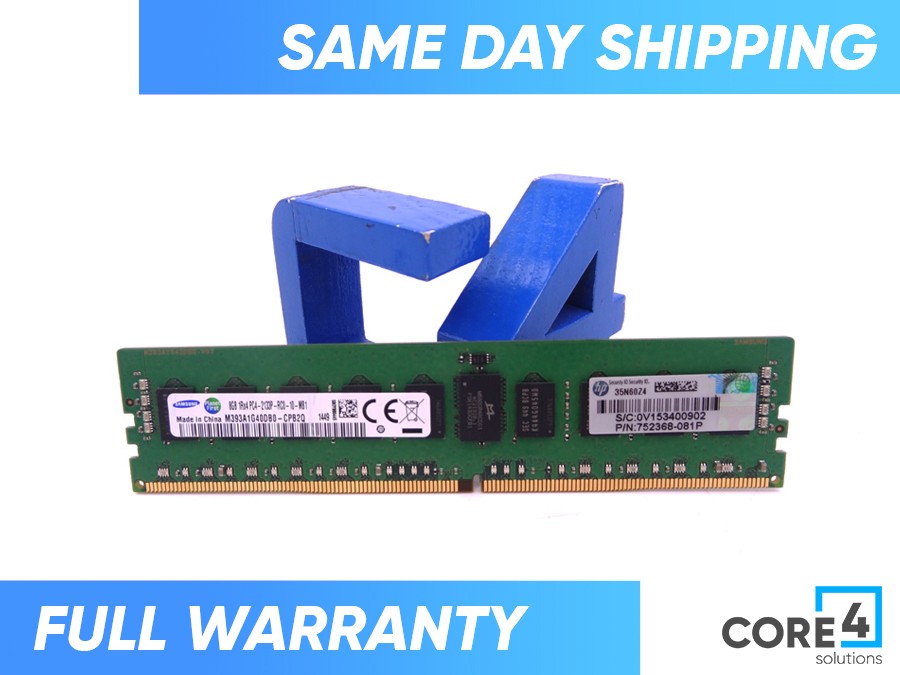 HP 726718-B21 8GB 1RX4 PC4-2133P-R KIT *HP RENEW *- 774170-001, 752368-081