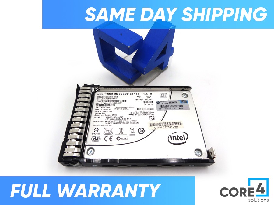 HP 757338-001 1.6TB 6G SATA VE 2.5IN SC EV SSD - 757339-B21, 757341-001, 757381-001