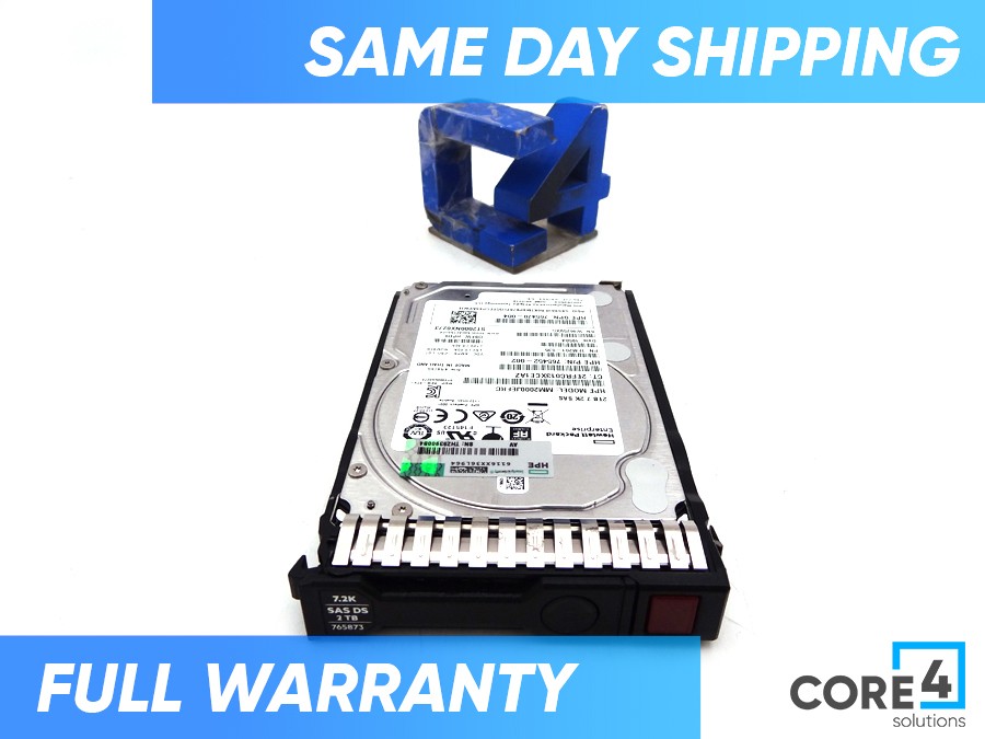 HP 765466-K21 2TB 7.2KRPM SC 2.5 12G SAS 512D *New Sealed* - 765466-B21, 765873-001