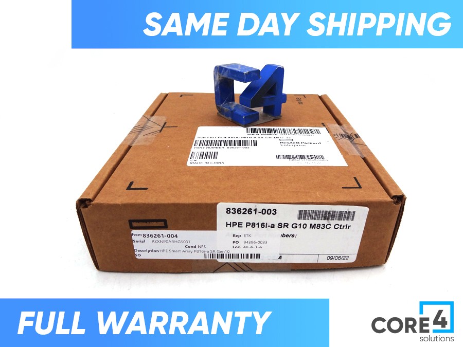 HP 836261-004 Smart Array P816i-a SR Gen10 *New Sealed* - 804338-B21, 836261-001