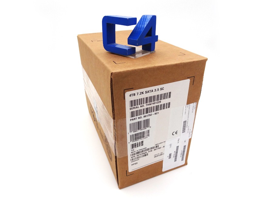 HP 861752-B21 4TB 7.2K 6GB SATA LFF DISK DRIVE *New Sealed* - 862139-001