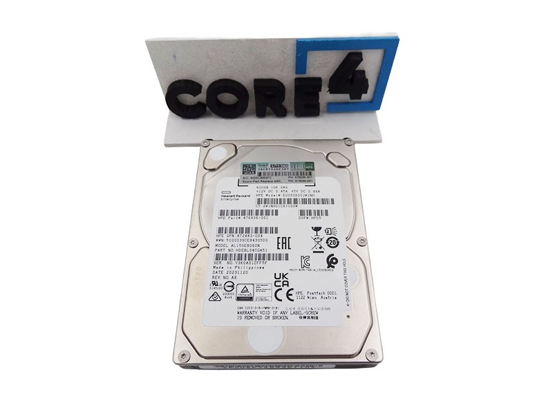 HP 876936-001 HPe 600GB 12G SAS 10K DS SC Hard Drive