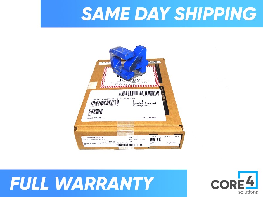 HP 878643-001 96W SMART STORAGE BATTERY *New Sealed* - 727260-002, 871264-001, 875241-B21,P01366-B21