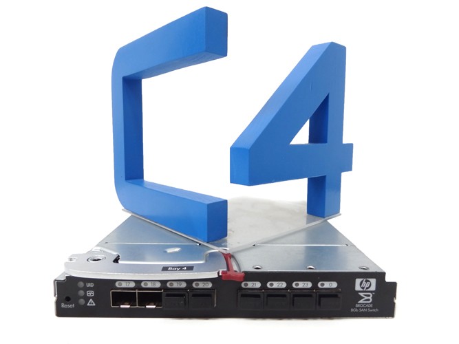 HP 489864-001 BROCADE 812C SAN SWITCH - 8GB, 12 PORT FULL FABRIC SWITCH - FOR HP BLADESYSTEM C-CLASS ENCLOSURES