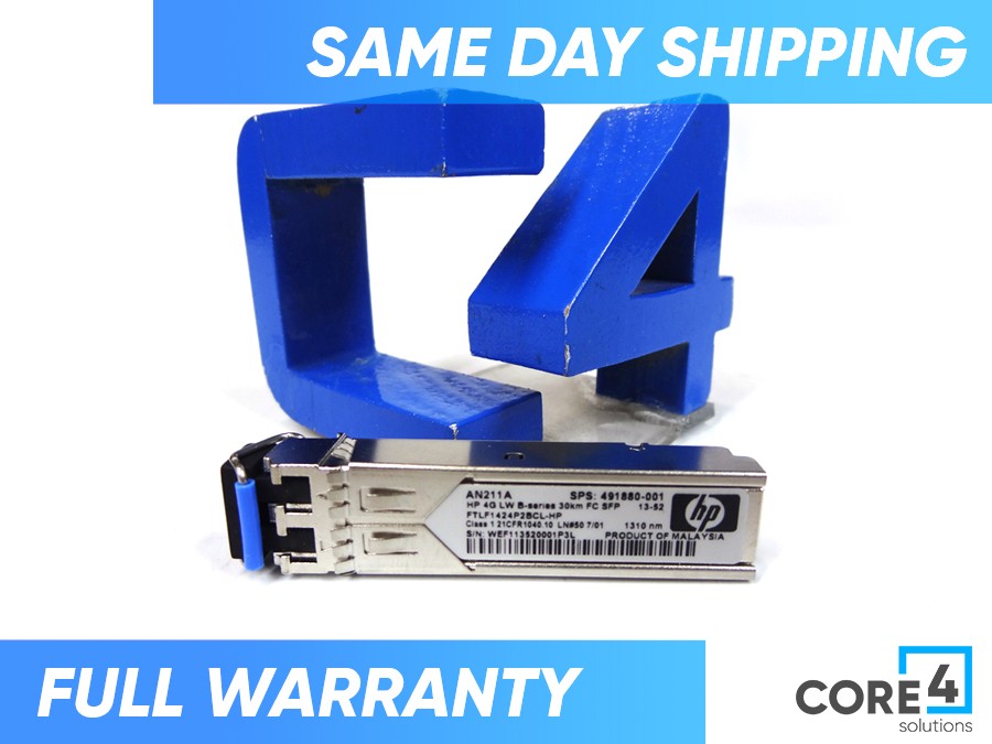HP AN211A 4GB LONG WAVE B-SERIES 30KM SFP MODULE - 491880-001