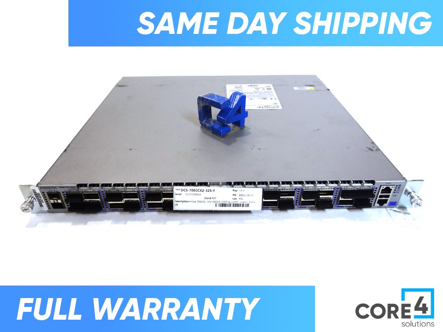 ARISTA DCS-7060CX2-32S-F Arista 7060X2, 32x100GbE QSFP & 2xSFP+ switch, front-to-rear