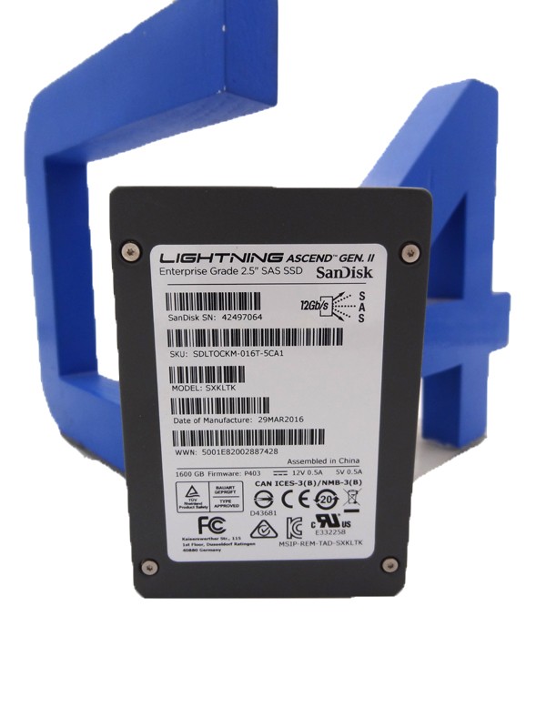 SANDISK SDLTOCKM-016T-5CA1 1.6TB SAS EMLC SED 2.5 12GBPS SSD