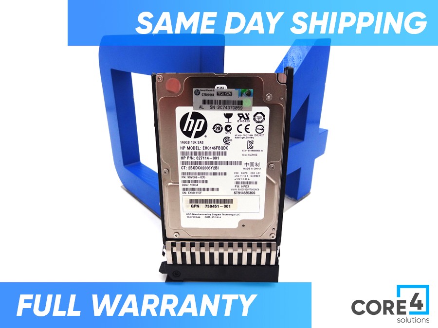 HP E2D54A MSA 146GB 6G SAS 15K 2.5IN DP ED - 730707-001