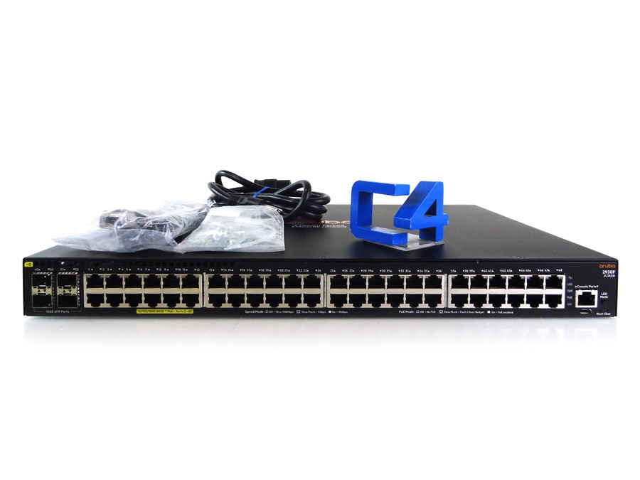 HP JL262A ARUBA 2930F 48G POE+ 4SFP SWITCH - JL262-61001