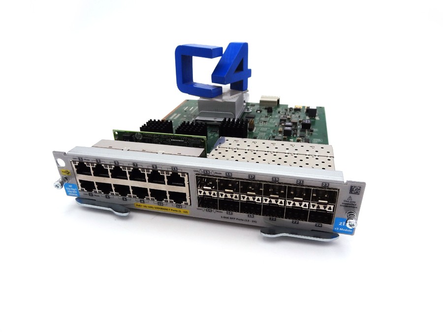 HP J9989A 12P POE+ / 12P 1GBE SFP V3 ZL2 - J9989-61001 