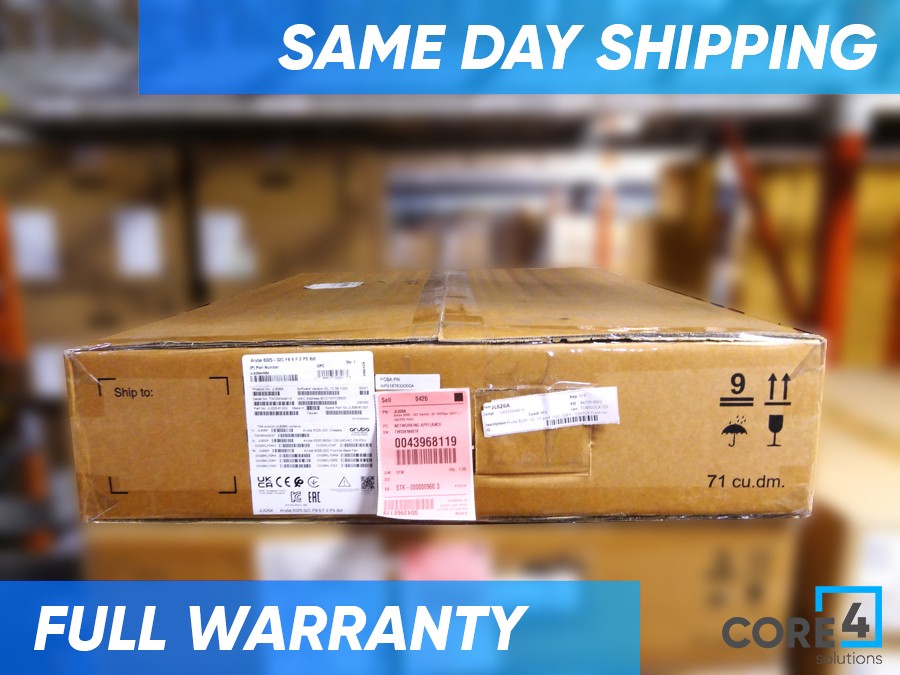 HP JL626A Aruba 8325-32C 32-port 100G QSFP+/QSFP28 Front-to-Back 6 Fan *New Sealed*