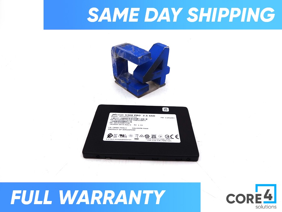 MICRON MTFDDAK1T9TDS 1.92TB 5300 PRO 2.5in 6GBPS SATA SSD