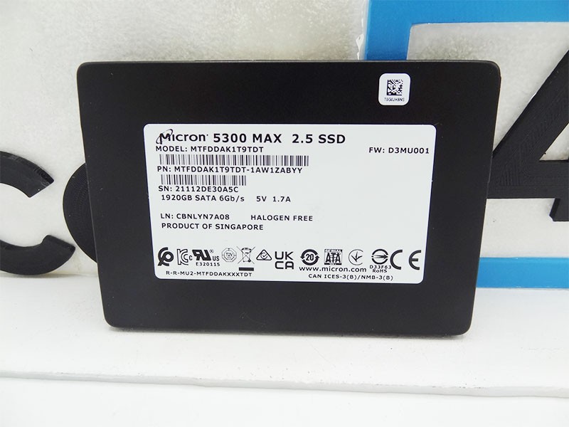 MICRON MTFDDAK1T9TDT-1AW1ZABYY 1.92TB 5300 MAX 2.5 NON-SED SATA 6GBPS SSD