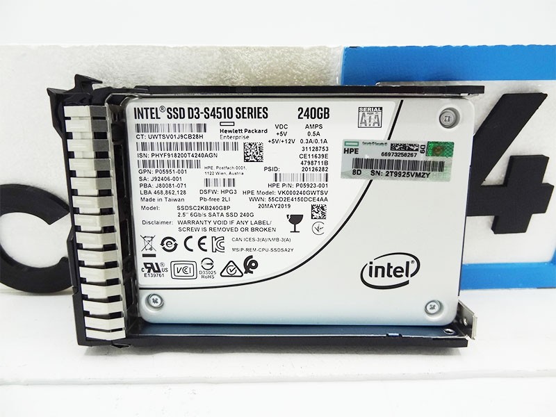 HP P05924-B21 HPE 240GB SATA 6G READ INTENSIVE SFF SC S4510 SSD