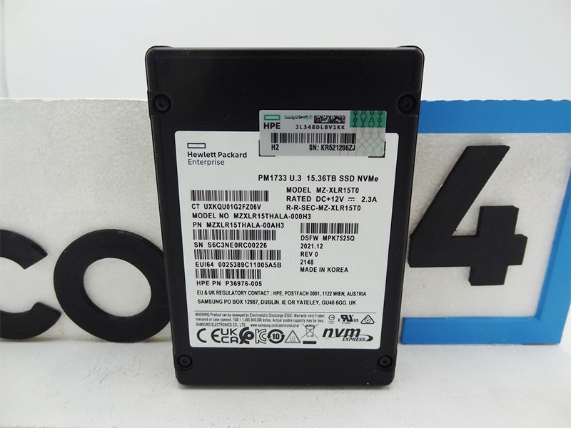 HP P36976-005 HPE 15.36TB NVME GEN4 HIGH PERFORMANCE READ INTENSIVE SFF