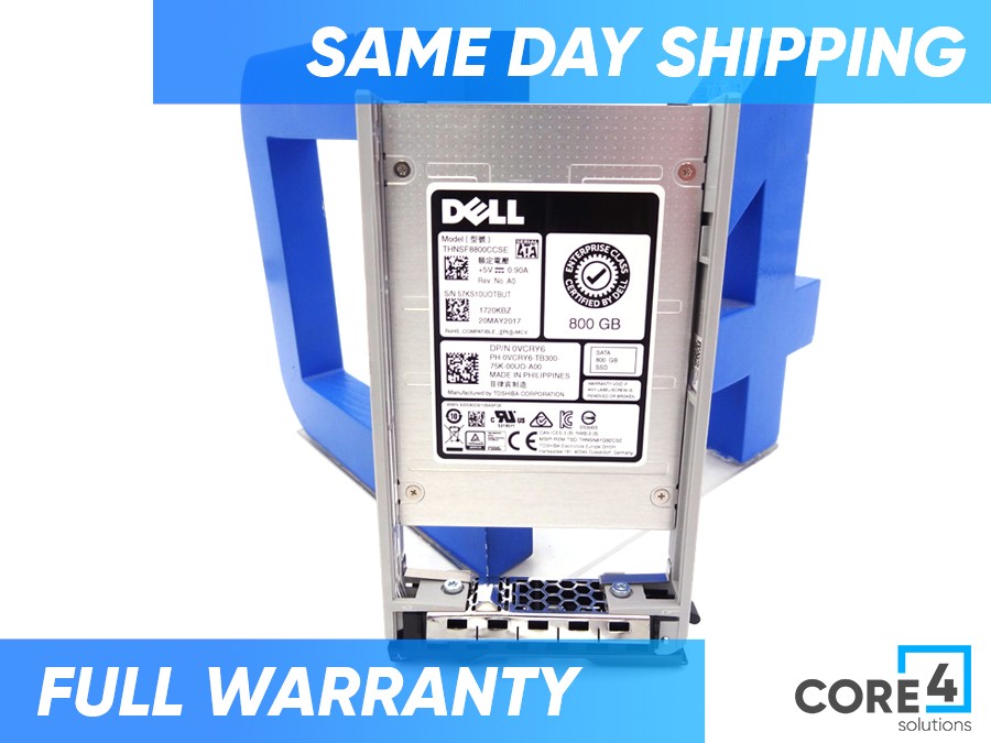 DELL VCRY6 800GB SSD SATA MIX USE MLC 2.5 6GB