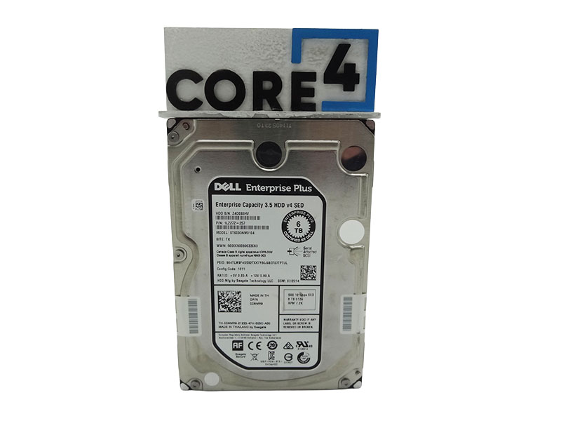 DELL D9MR9 6TB 7.2K SAS 3.5 12G SED ST6000NM0104  1LZ27Z-257