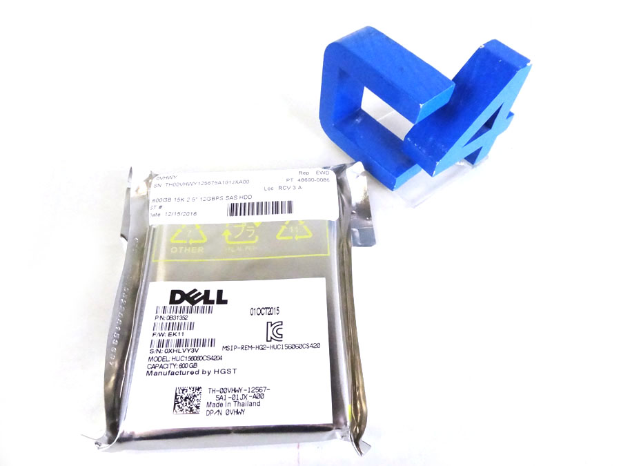 DELL 0VHWY 600GB 15K 2.5 12GBPS SAS HDD *New Sealed