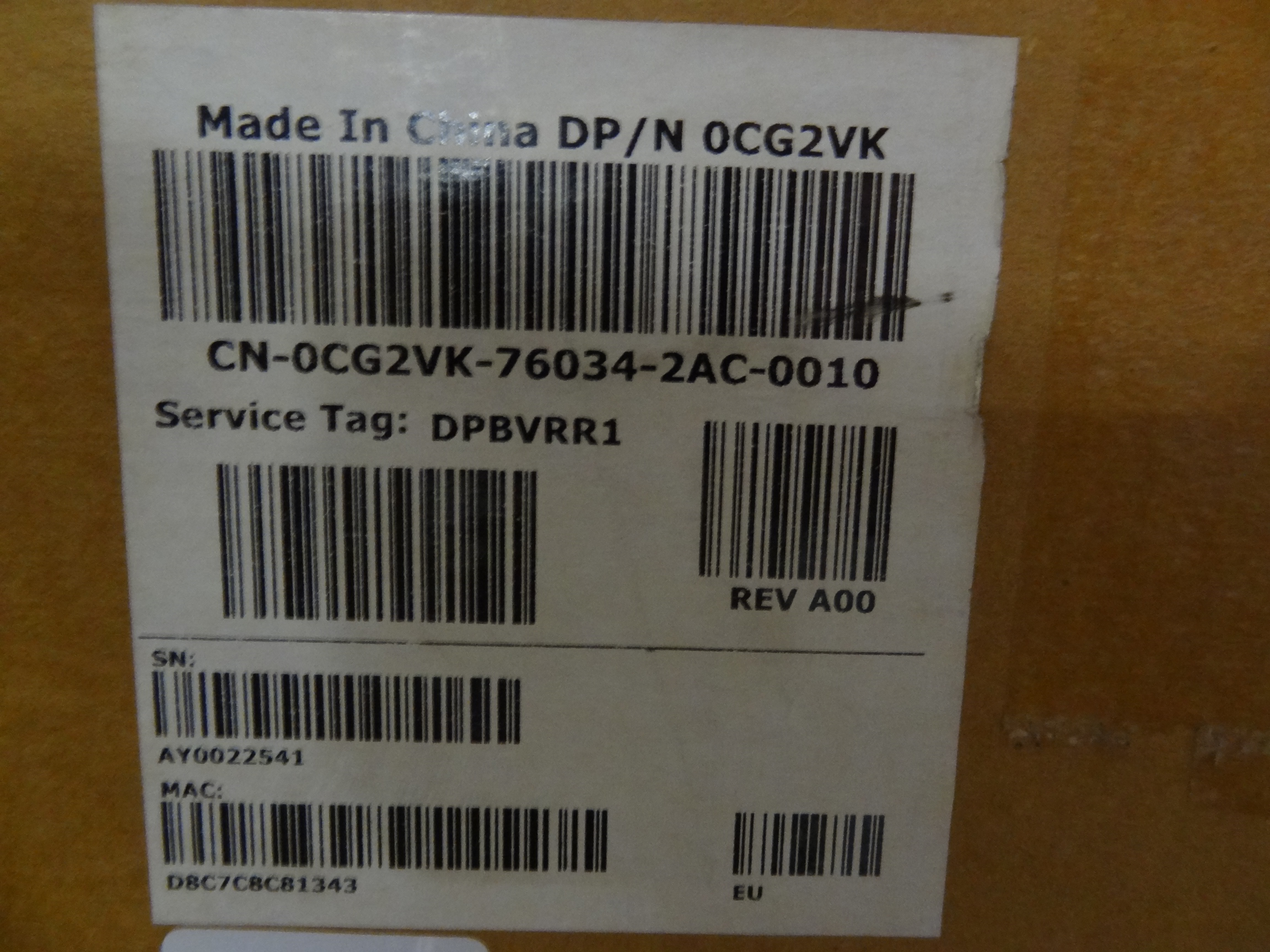 DELL CG2VK POWERCONNECT W-AP175 ACCESS POINT 