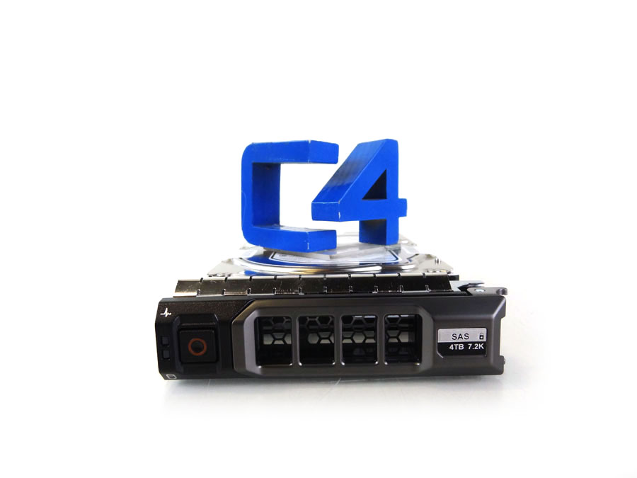 DELL FCHXF 4TB 7.2K SAS 3.5 12G SED HDD w/ R Series Tray *New Bulk*
