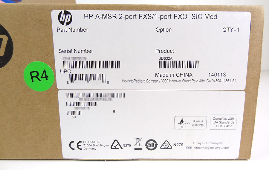 HP JD632A HP MSR 2FXS + 1FXO VOICE INTFC SICD