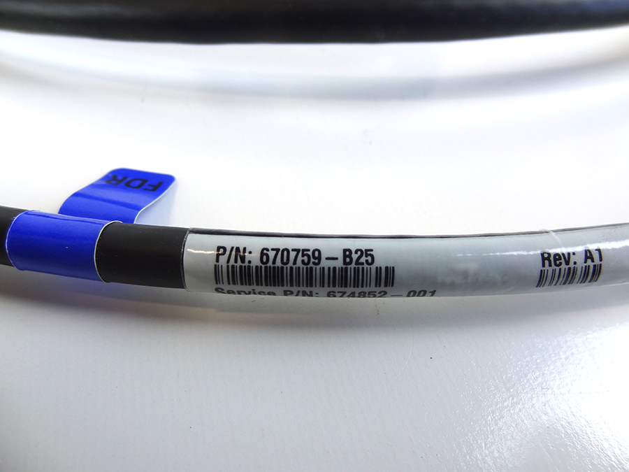 HP 674852-001 INFINIBAND 4X FDR QSFP 3M COPPER CABLE