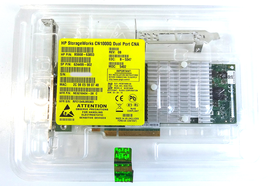 MISC QLE8242-SR QLOGIC 10GBE PCIE8 2PORT FCOE ISCS