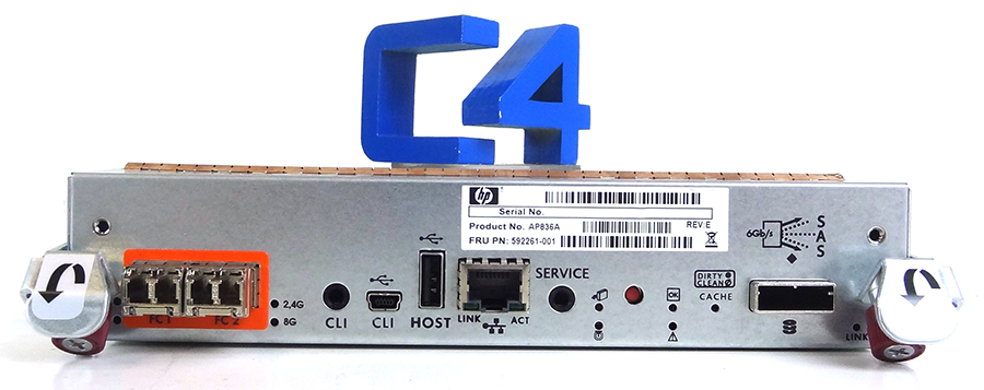 HP 592261-001 P2000 FIBER CONTROLLER 8GB DP AP836B AP836A