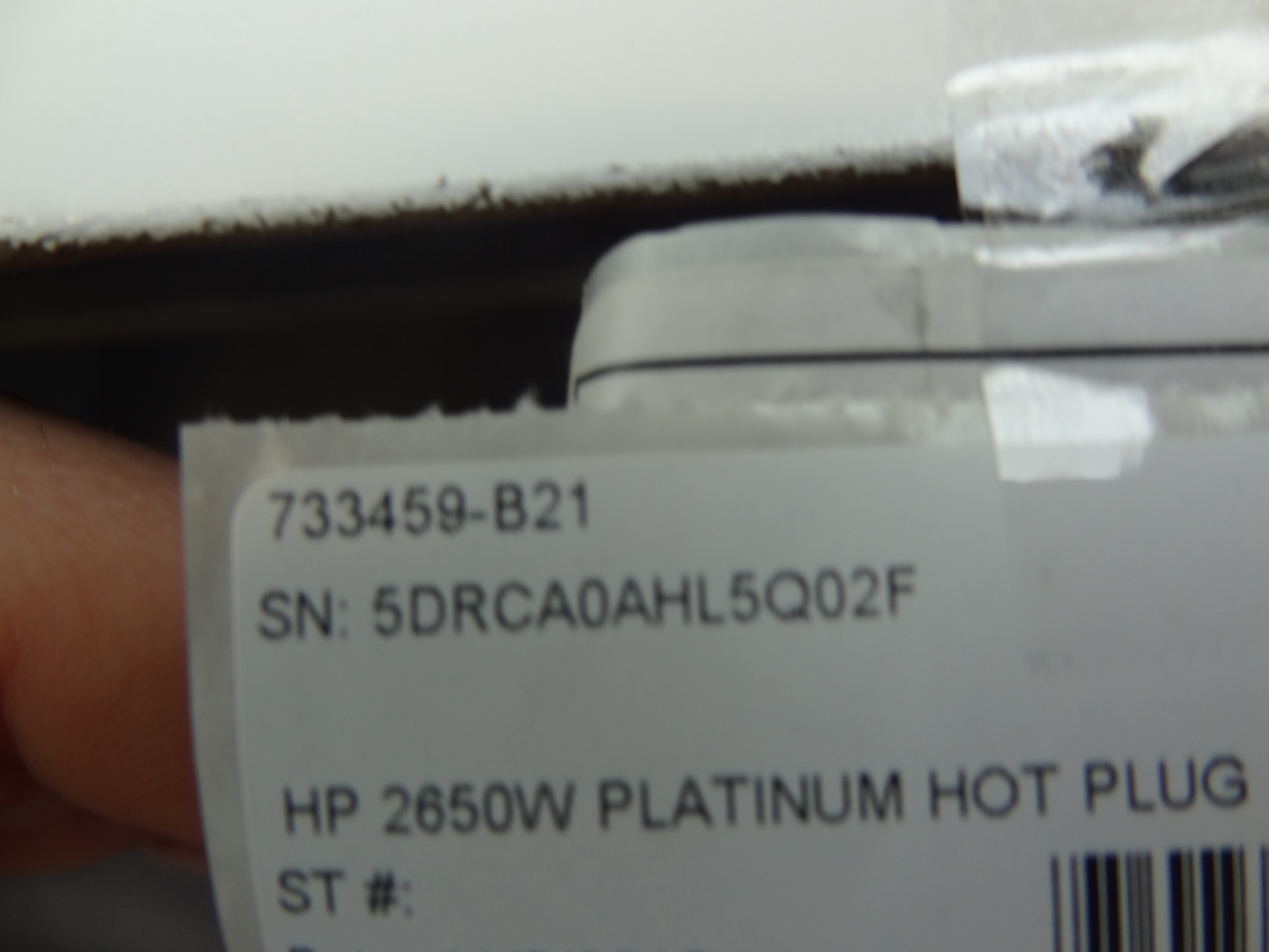 HP 733830-001 2650 WATT PLATINUM HOT PLUG POWER SUPPLY FOR BLADESYSTEM C7000 ENCLOSURE