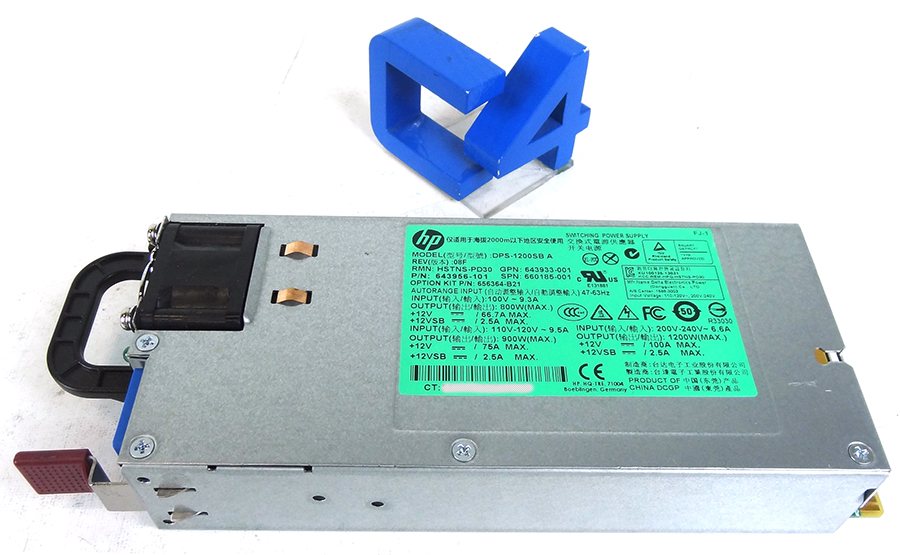 HP 643956-101 1200 WATT COMMON SLOT PLATINUM PLUS HOT PLUG POWER SUPPLY FOR ML350 DL380 DL388P G8