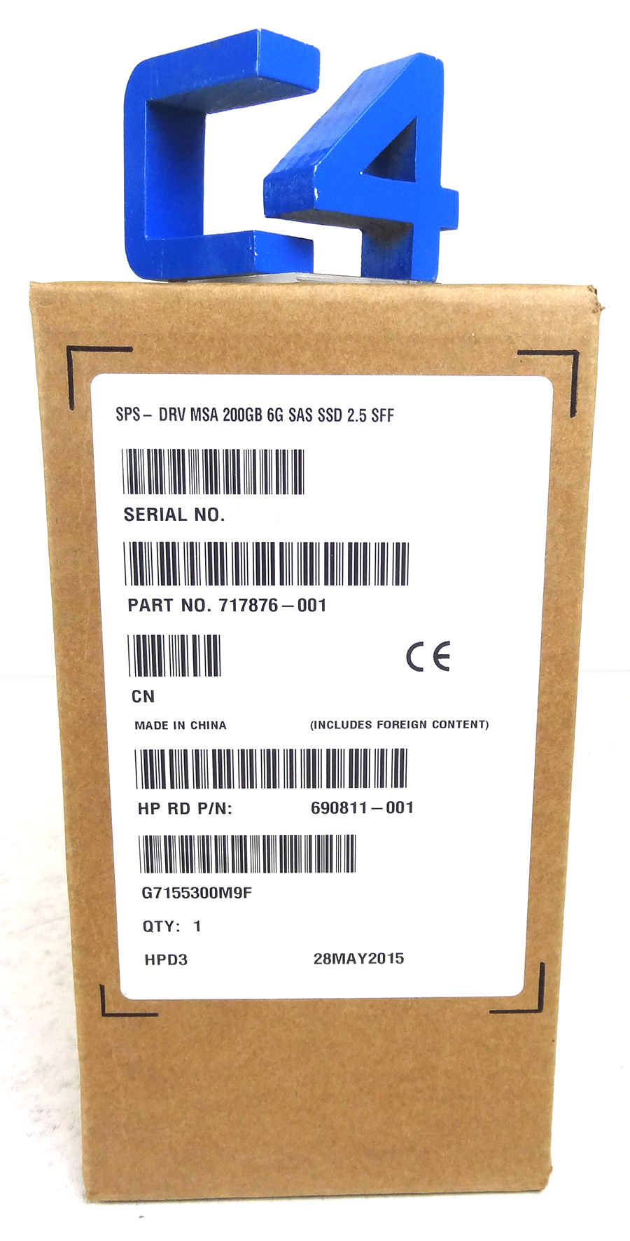 HP 717876-001 HP MSA 200GB 6G ME SAS 2.5IN SSD