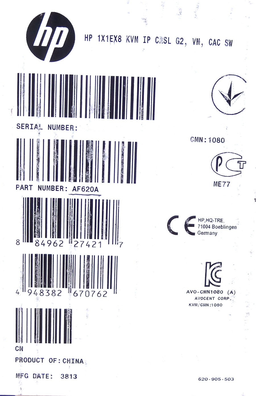 HP AF520A HP PDU 24A CONTROL UNIT
