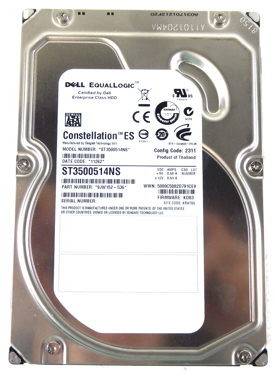 DELL 9JW152-536 EQUALLOGIC 500GB SATA DRIVE