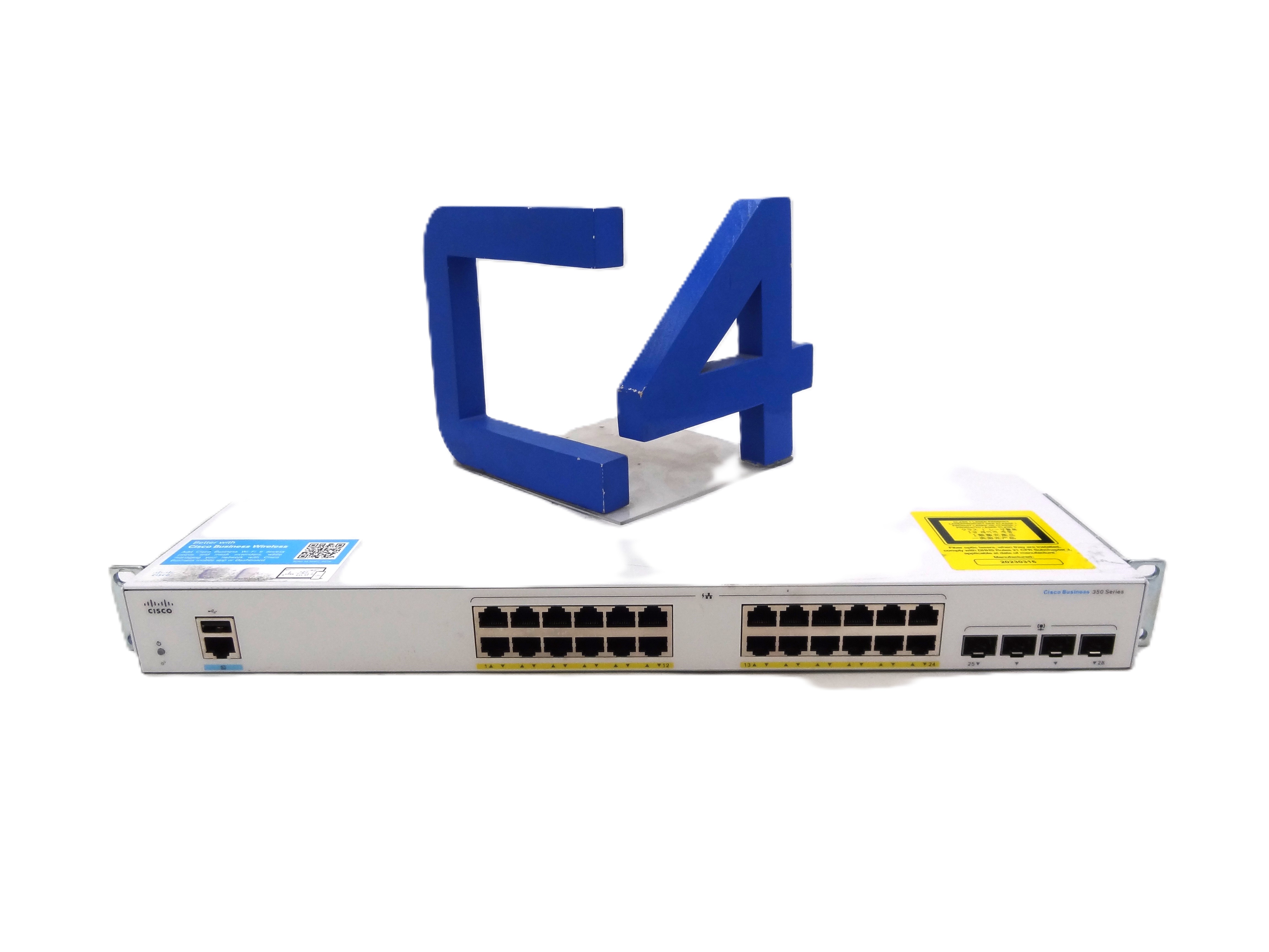 CISCO CBS350-24FP-4G Cisco Business CBS350-24FP-4G 24-Port Gigabit PoE+