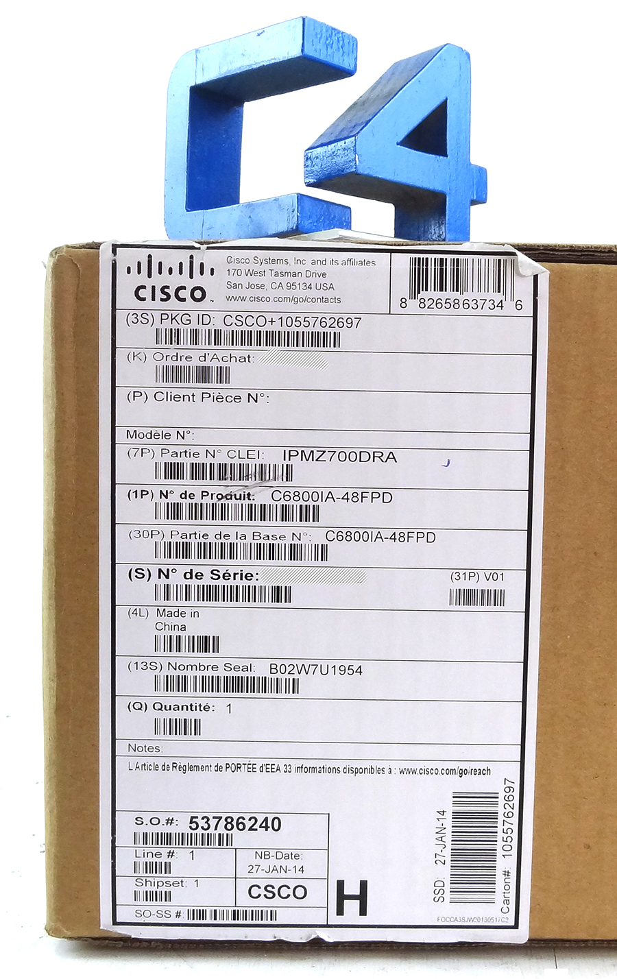 CISCO C6800IA-48FPD CATALYST 6800IA SWITCH - New Factory Sealed