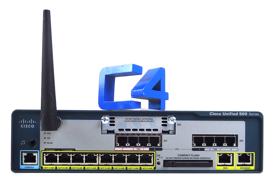 CISCO UC520W-8U-4FXO-K9 CISCO UC520W-8U-4FXO-K9 VOIP GATEWY