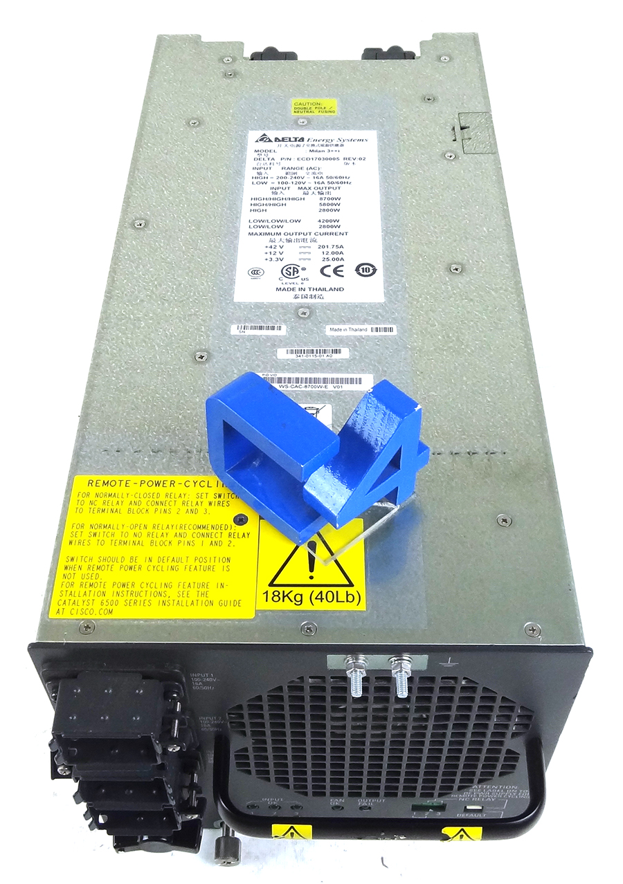 CISCO WS-CAC-8700W-E CATALYST 6500 8700W AC POWER SUPPLY